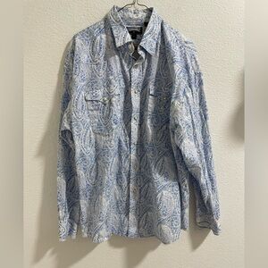 Wrangler Blue Paisley Shirt
